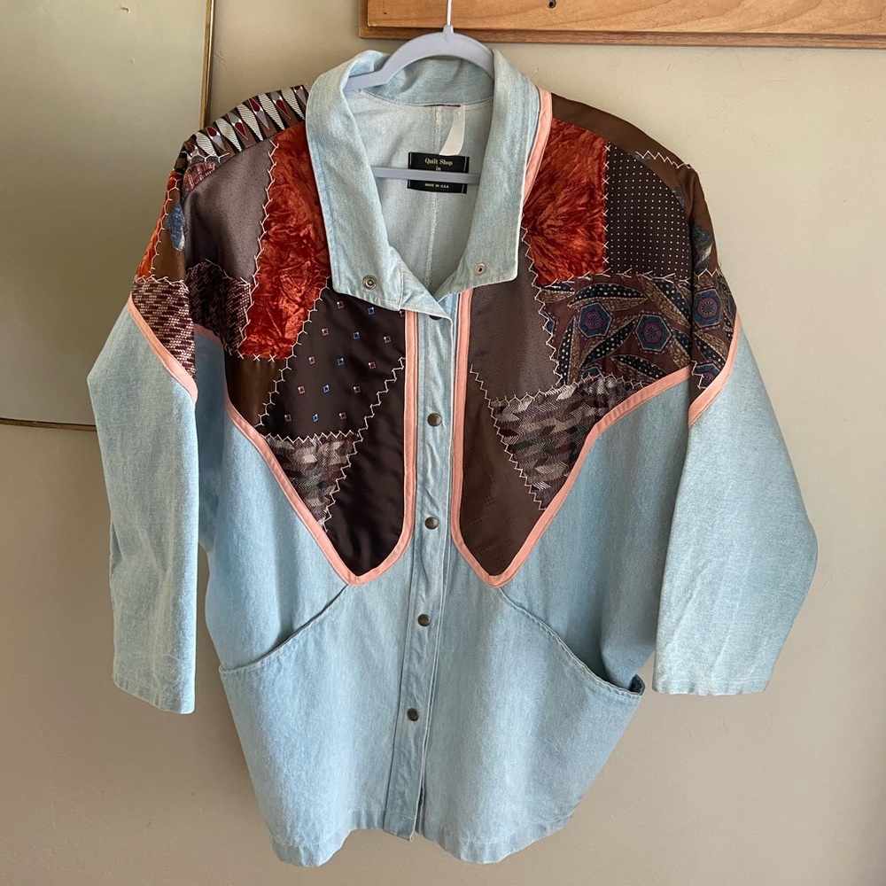 Vintage Patchwork Denim Jacket